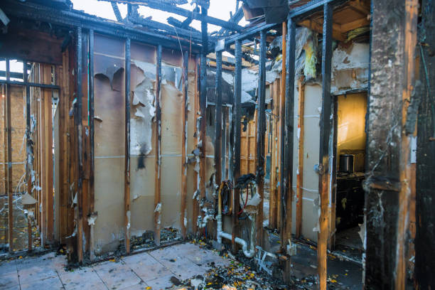 Professional Fire Damage Repair technician working in Hydesville, CA